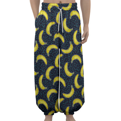 Banana Fruit Pattern Print Lantern Pants