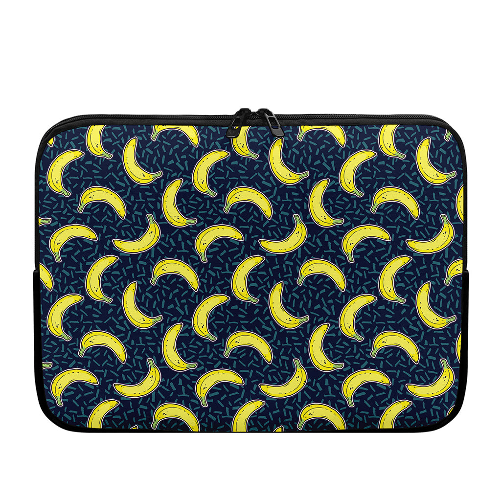 Banana Fruit Pattern Print Laptop Sleeve