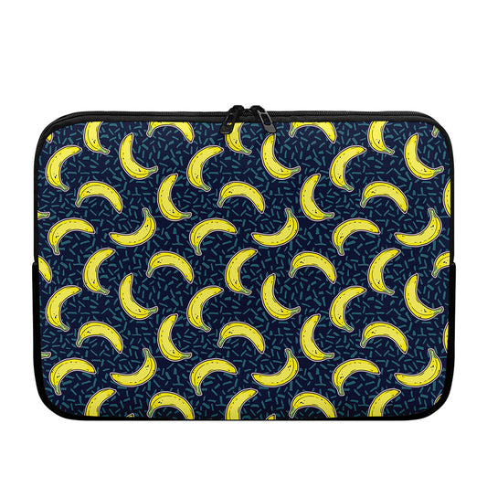 Banana Fruit Pattern Print Laptop Sleeve