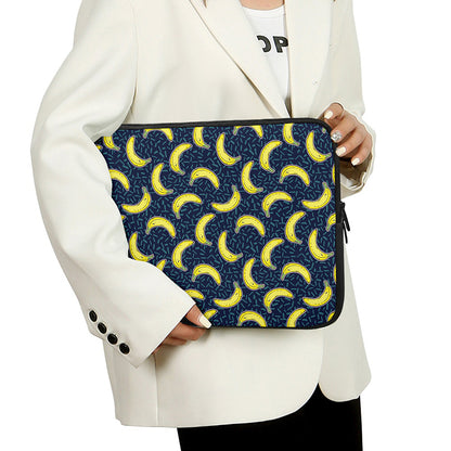 Banana Fruit Pattern Print Laptop Sleeve