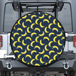Banana Fruit Pattern Print Leather Spare Tire Cover