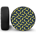 Banana Fruit Pattern Print Leather Spare Tire Cover