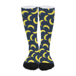 Banana Fruit Pattern Print Long Socks
