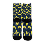 Banana Fruit Pattern Print Long Socks