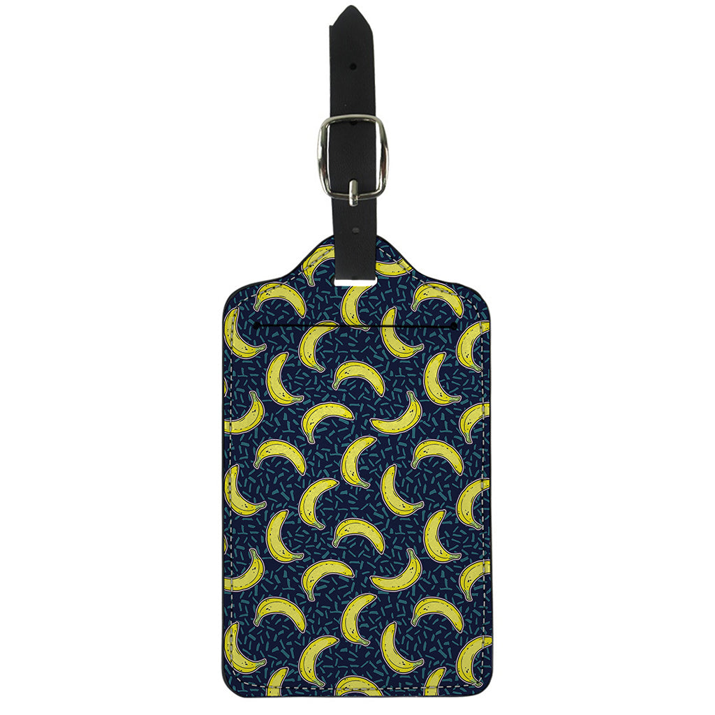 Banana Fruit Pattern Print Luggage Tag