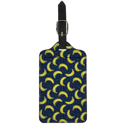 Banana Fruit Pattern Print Luggage Tag