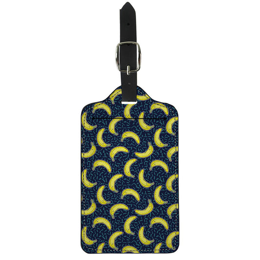 Banana Fruit Pattern Print Luggage Tag