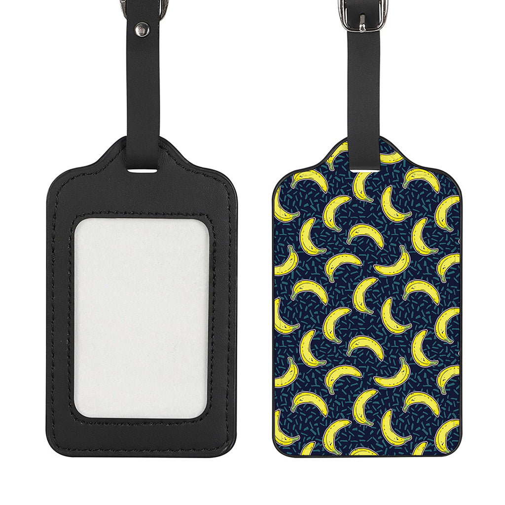 Banana Fruit Pattern Print Luggage Tag