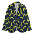 Banana Fruit Pattern Print Men's Blazer