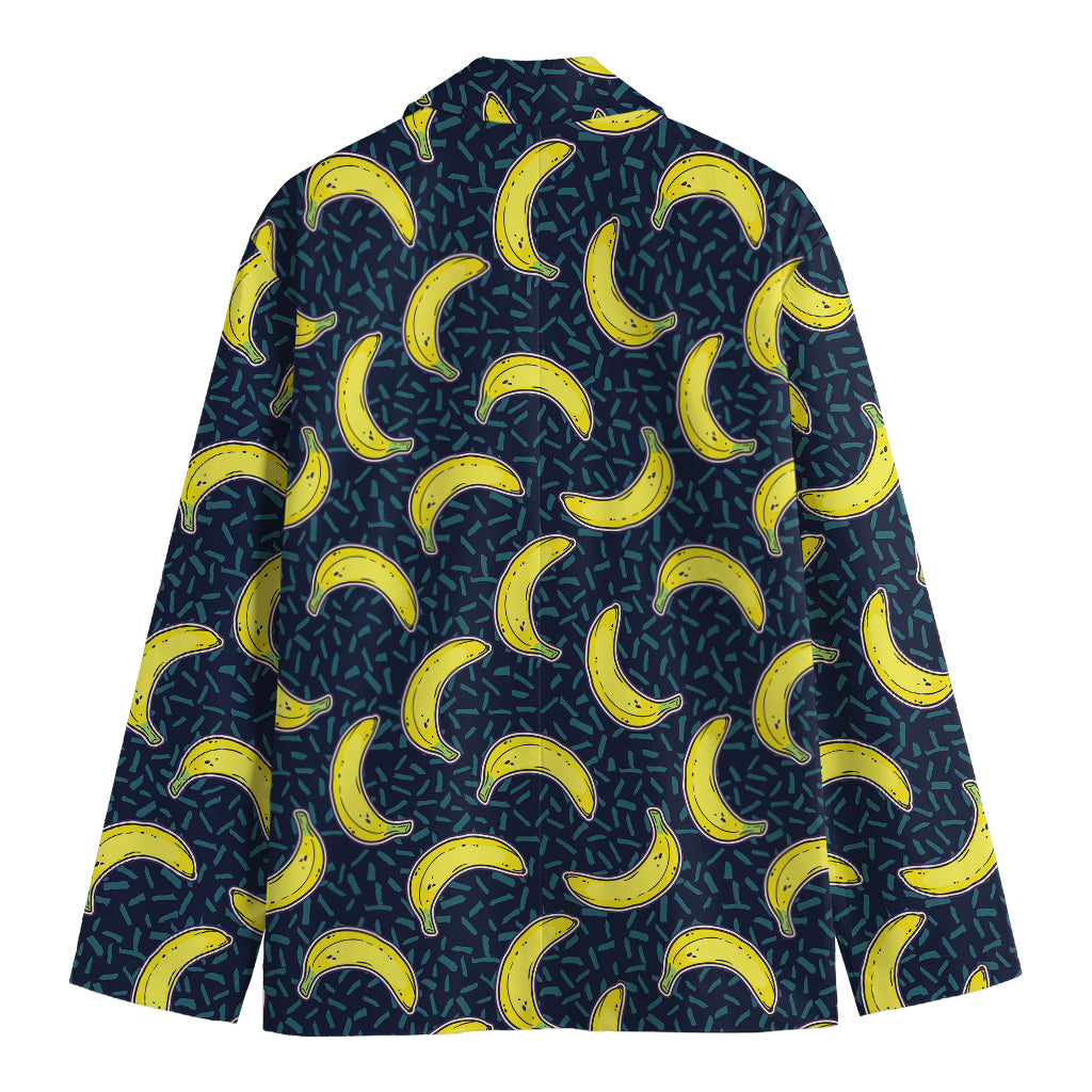 Banana Fruit Pattern Print Men's Blazer