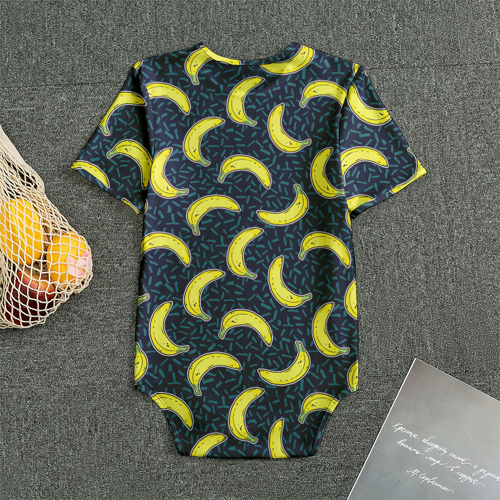 Banana Fruit Pattern Print Men's Bodysuit
