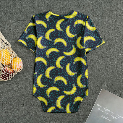Banana Fruit Pattern Print Men's Bodysuit