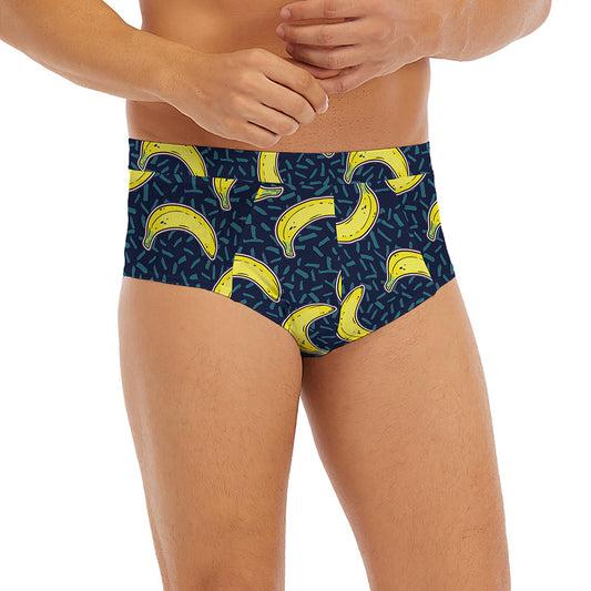 Banana Fruit Pattern Print Men's Briefs