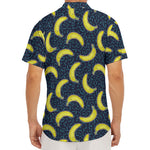 Banana Fruit Pattern Print Men's Deep V-Neck Shirt