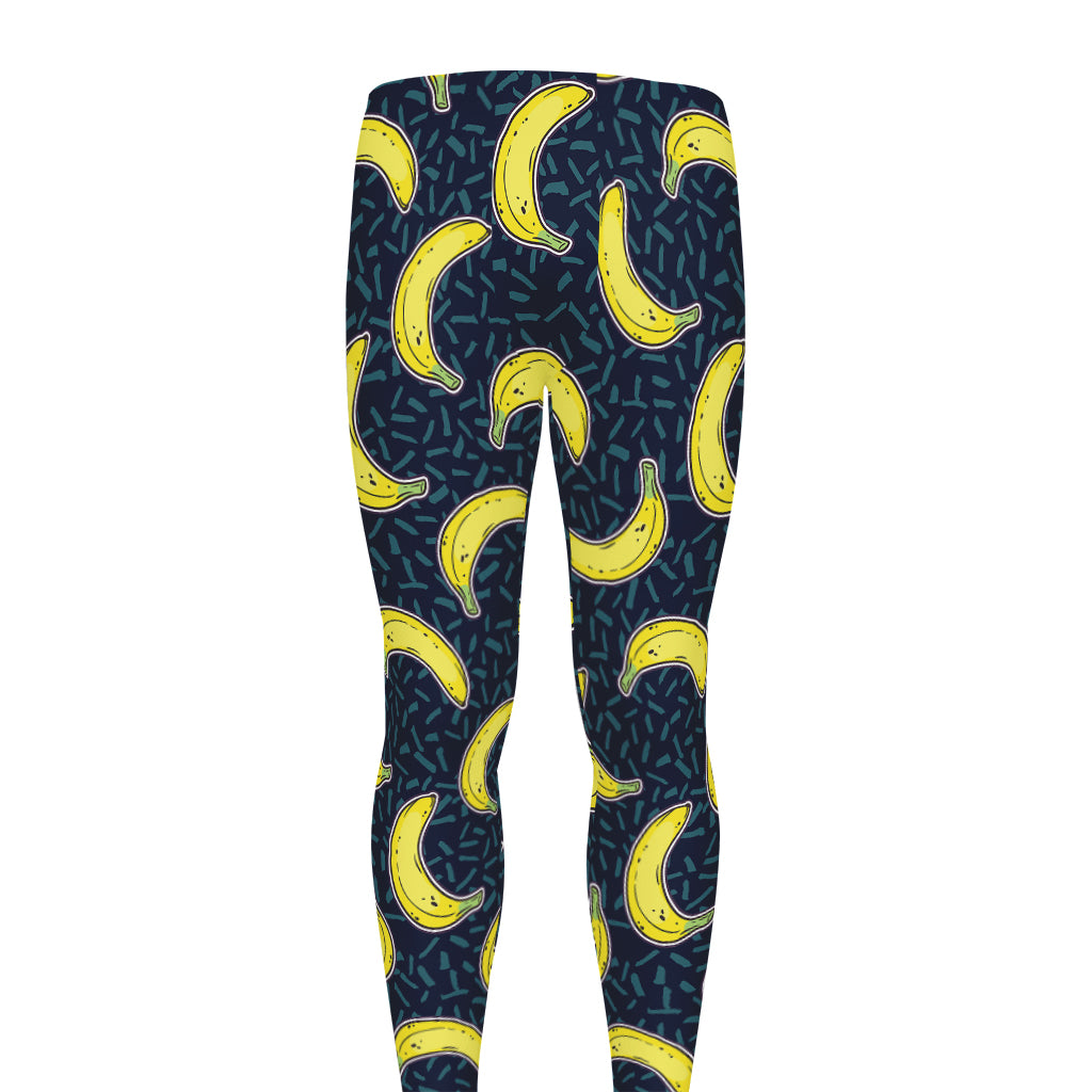 Banana Fruit Pattern Print Men's leggings