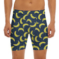 Banana Fruit Pattern Print Men's Long Boxer Briefs