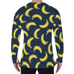 Banana Fruit Pattern Print Men's Long Sleeve T-Shirt