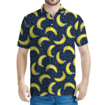 Banana Fruit Pattern Print Men's Polo Shirt
