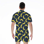 Banana Fruit Pattern Print Men's Rompers