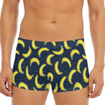 Banana Fruit Pattern Print Men's Short Boxer Briefs