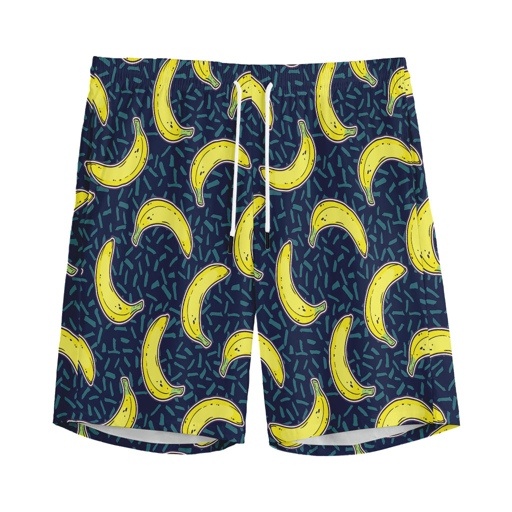 Banana Fruit Pattern Print Men's Sports Shorts