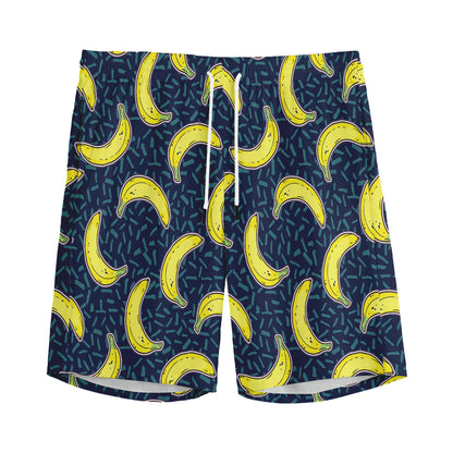 Banana Fruit Pattern Print Men's Sports Shorts