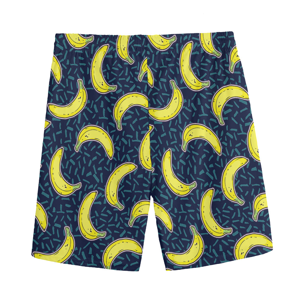 Banana Fruit Pattern Print Men's Sports Shorts
