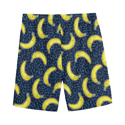 Banana Fruit Pattern Print Men's Sports Shorts