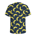 Banana Fruit Pattern Print Men's Sports T-Shirt