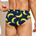 Banana Fruit Pattern Print Men's Swim Briefs