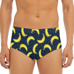 Banana Fruit Pattern Print Men's Triangle Swim Briefs