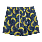 Banana Fruit Pattern Print Mesh Shorts
