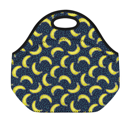 Banana Fruit Pattern Print Neoprene Lunch Bag