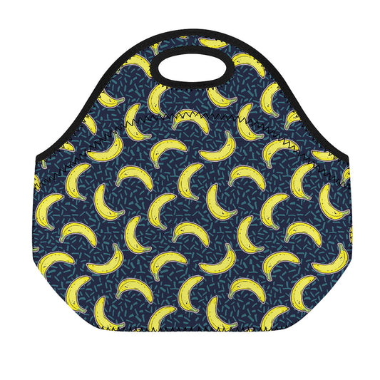 Banana Fruit Pattern Print Neoprene Lunch Bag