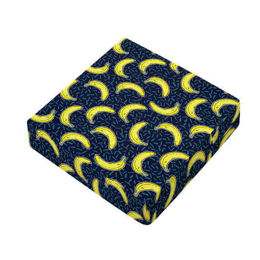 Banana Fruit Pattern Print Outdoor Seat Cushion Cover
