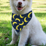Banana Fruit Pattern Print Over The Collar Dog Bandana
