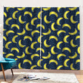 Banana Fruit Pattern Print Pencil Pleat Curtains