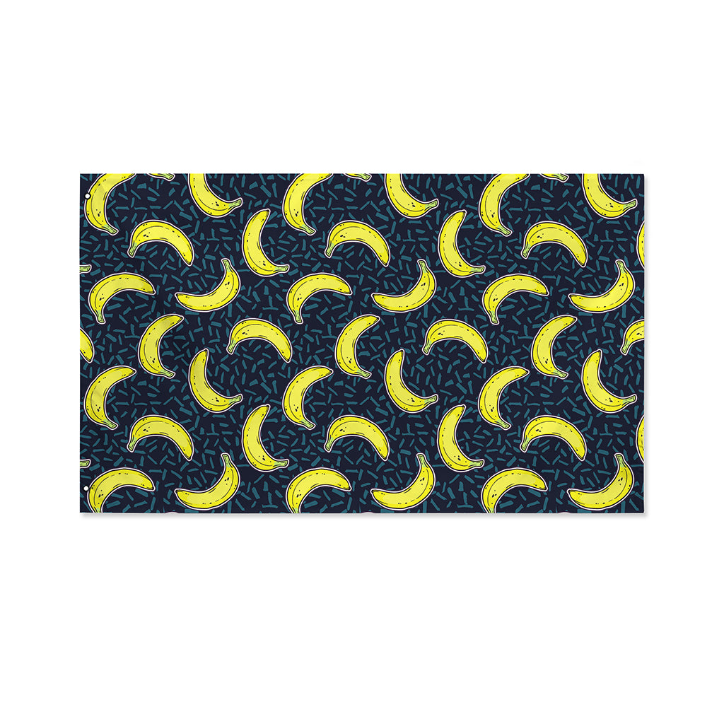 Banana Fruit Pattern Print Polyester Flag
