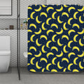 Banana Fruit Pattern Print Polyester Shower Curtain