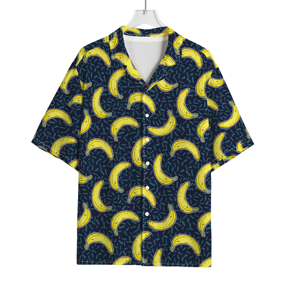 Banana Fruit Pattern Print Rayon Hawaiian Shirt