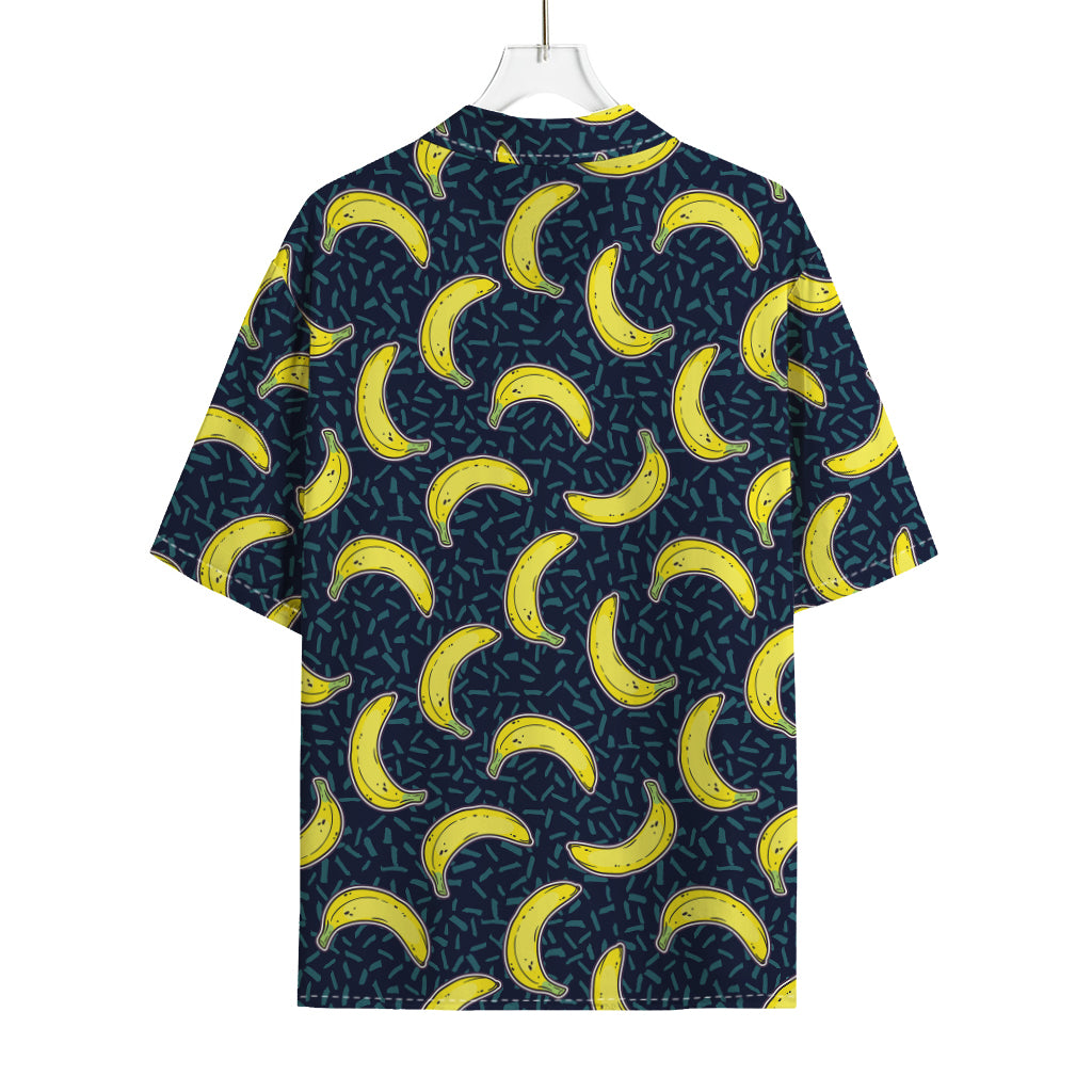 Banana Fruit Pattern Print Rayon Hawaiian Shirt