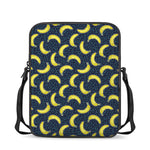 Banana Fruit Pattern Print Rectangular Crossbody Bag