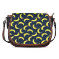 Banana Fruit Pattern Print Saddle Bag