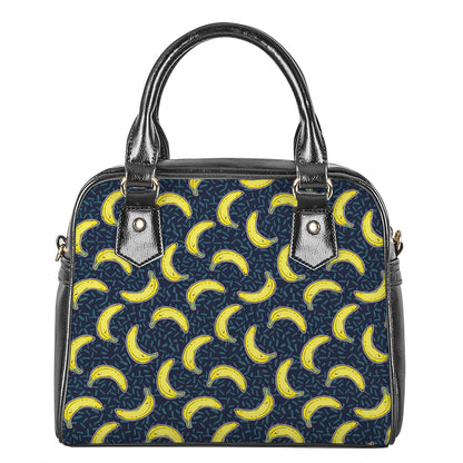 Banana Fruit Pattern Print Shoulder Handbag