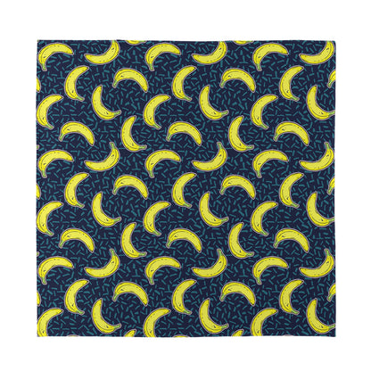 Banana Fruit Pattern Print Silk Bandana