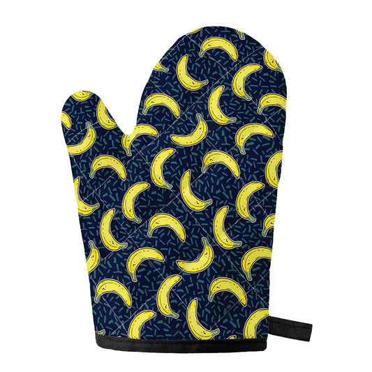 Banana Fruit Pattern Print Single Oven Mitt