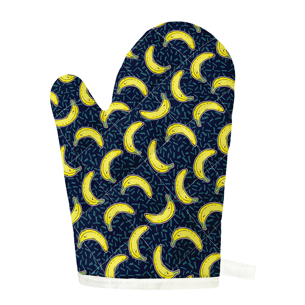 Banana Fruit Pattern Print Single Oven Mitt