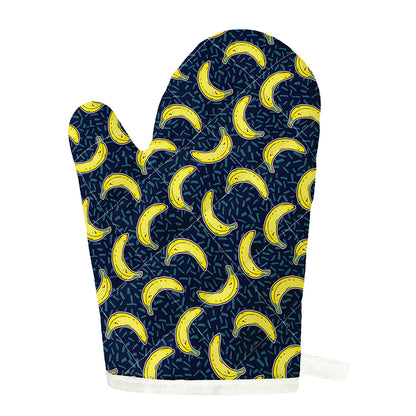 Banana Fruit Pattern Print Single Oven Mitt