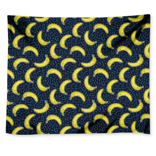 Banana Fruit Pattern Print Tapestry