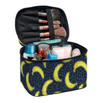 Banana Fruit Pattern Print Travel Makeup Bag